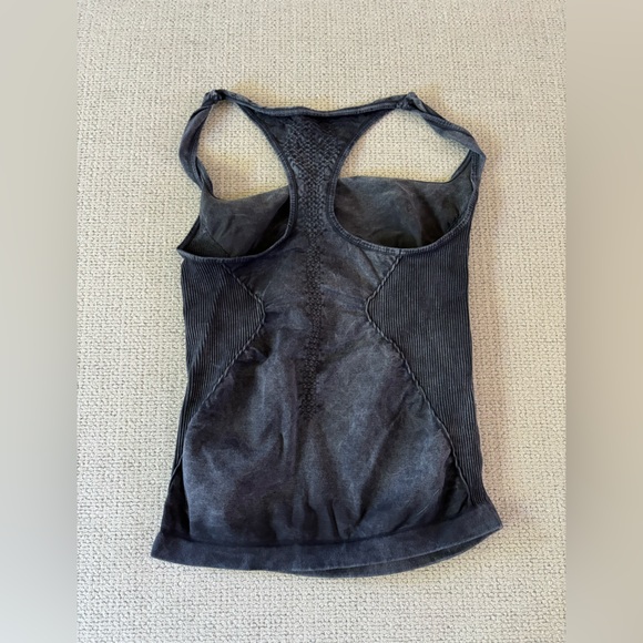 Free People Good Karma Long Tank in Washed Black M/L - Picture 6 of 7